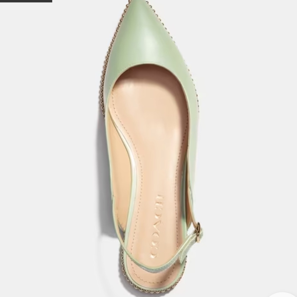 Coach Women Vae Skimmer Slingback Ballerina Flats Gem